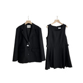 2025 Fall New Korean Designer An*u Elegant Blazer + Vest Dress Cosplay Costume for Women - Halloweez